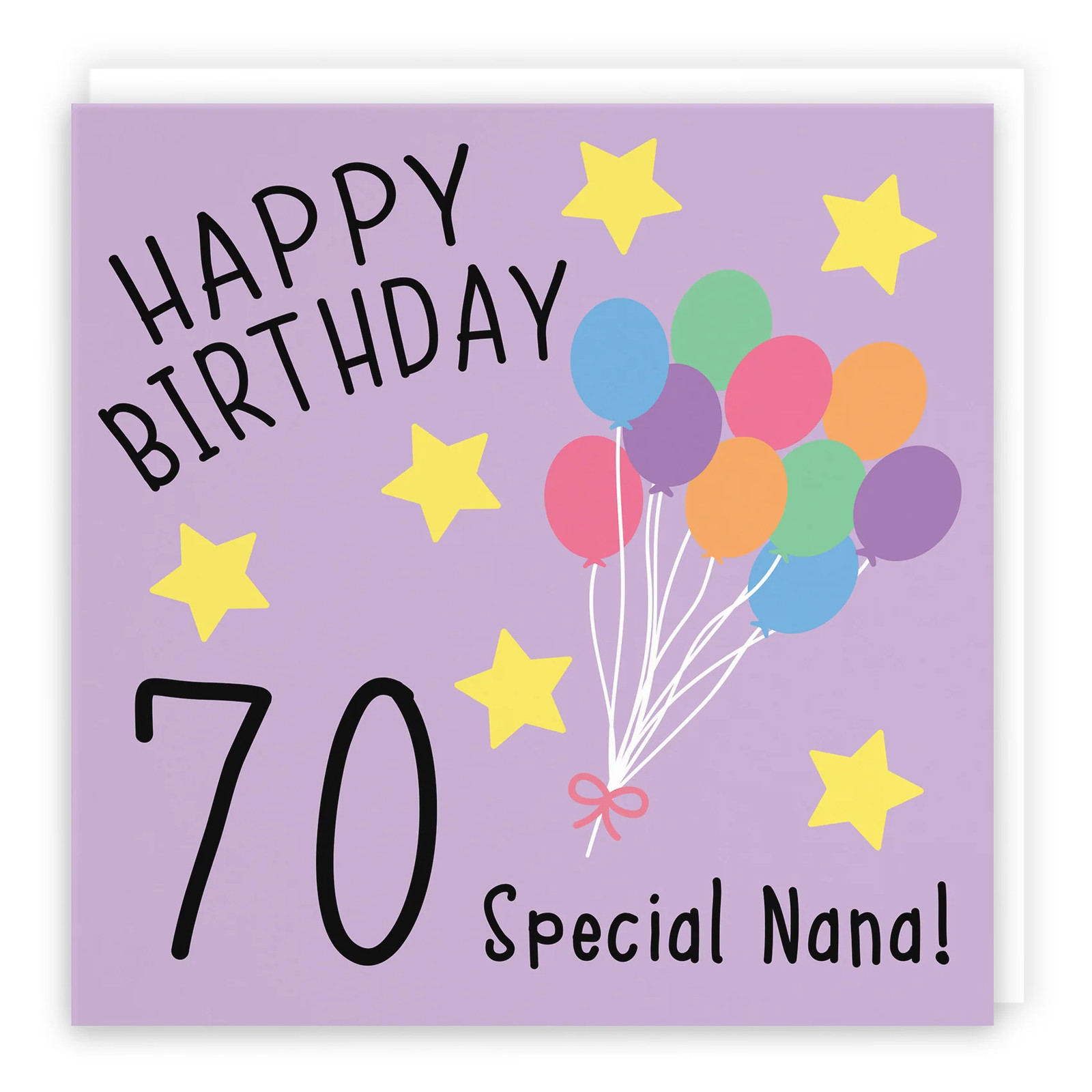 70th Nana Birthday Card Original