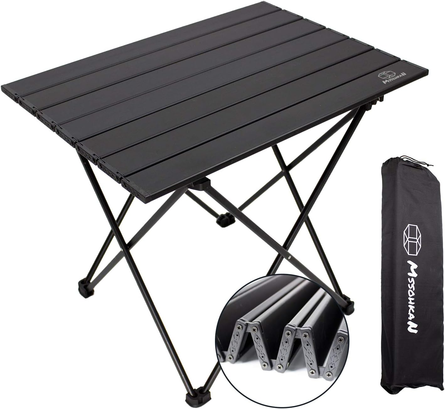 Lightweight Portable Folding Camping Table Aluminum with Carry Bag
