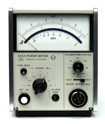 HP / Keysight 432A Power Meter with 478A Thermistor Mount & Cable