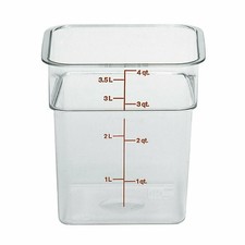 New Cambro 4SFSCW135 Food Storage Container, (8320)