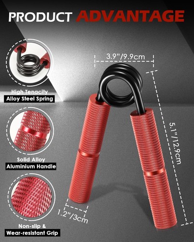 Grip Strength Trainer, 6 Pack Grip Strength Trainer Set (50-350LB), No Slip H... - Picture 6 of 7
