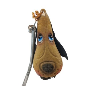 vintage Spardose Hund 1970er Retro Kurios sammeln mit Sprungfeder zum aufhängen