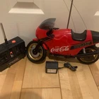 New ListingRare Coca-Cola RC Motorcycle Remote Control Bike Vintage Collectible Junk