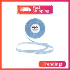 Light Blue Ribbon 1/4 Inches 36 Yards Satin Roll Perfect for Art, Wedding, Wreat
