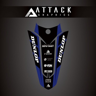 Attack Graphics Renegade Rear Fender Decal YZ Blue For Yamaha WR450F 2019-2022