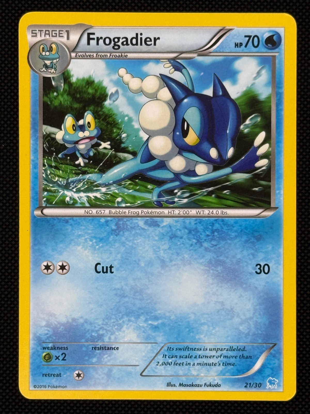 Frogadier (21) 21/30 Common XY Trainer Kit: Pikachu Libre & Suicune Near Mint