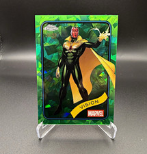 Topps 2025 Topps Chrome sapphire Marvel Vision #139 Green Parallel Numbered /99