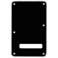 Fender Backplate, Stratocaster , Black B/W/B , 3-Ply