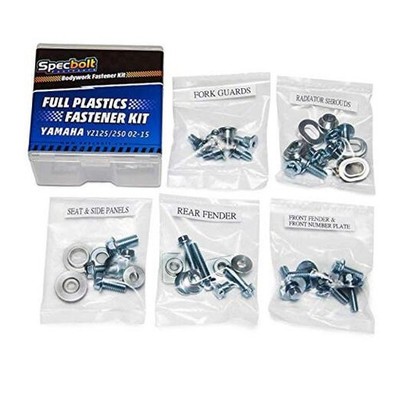 Specbolt Brand Full Plastics Fastener Kit. For Yamaha YZ 125 250 - YZ125 / 
