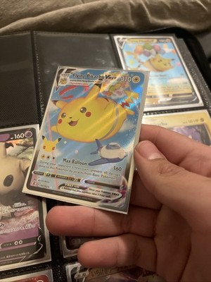 Pokémon TCG Holo Ultra Rare Full Art Flying Pikachu Vmax Rare