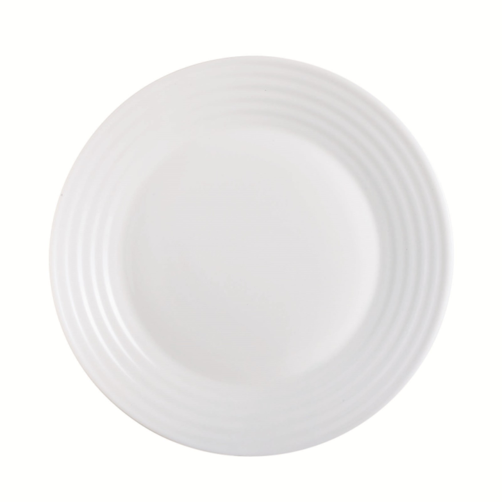Luminarc Harena Dessert Plate Opal Glass 19cm White Microwave Dishwasher Safe