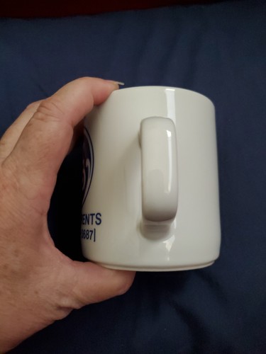Vintage GE Rents Advertising White Blue Coffee Mug Cup 1980's - Picture 2 of 6