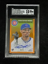 2023 Topps Chrome Platinum 🍊 Rookie Auto /25 Christopher Morel SGC 10/9!🔥