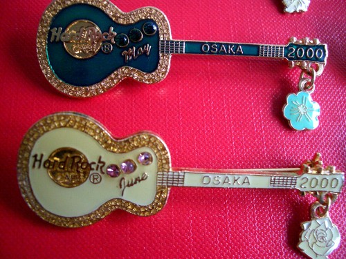 HRC Hard Rock Cafe Osaka Calendar Guitar Set 2000 January - December 12 Guitars - Bild 4 von 8