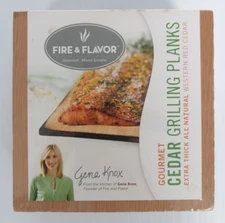 Fire & Flavor Gourmet Single Serving Cedar Grilling Planks - New