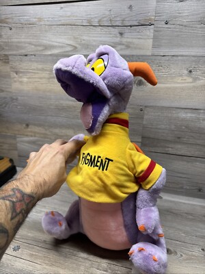 Rare Vintage 1980 s Disney Parks Epcot Large 18  Figment The Purple Dragon Plush