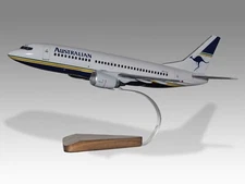 Boeing 737-300 Australian Airlines Desk Wood Airplane Model Large Scale 1/72