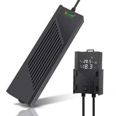 HYGGER Aquarium Heizstab 500WEinstellbare Digitale Heizung für AquariumAquarium Heiz...