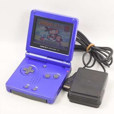 Nintendo Switch Nintendo GAMEBOY ADVANCE Gameboy Advance SP AZURITE BLUE Console + Power AC adapter 579