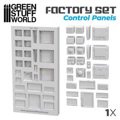 GSW Factory Silicone Molds - Control Panels (surface area measuring 6x12cm)