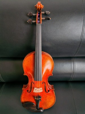 4/4 Strad Model Handmade Solo Violin Fine Tone+Free Case & Bow 22