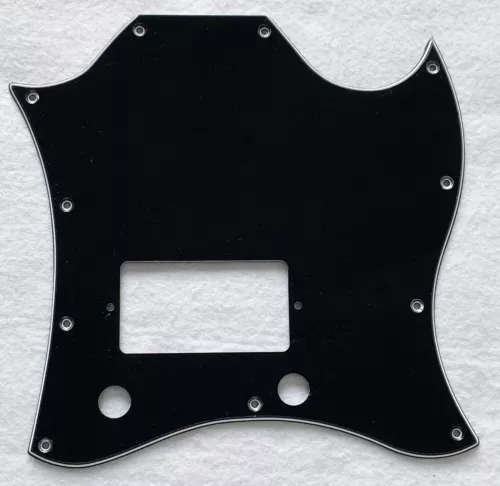 For Gibson SG Standard Single Humbucker Guitar Pickguard 3 Ply  Black