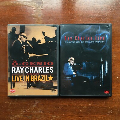 Ray Charles Lot Live In Concert Brazil 1963 & Canada 1981  2 DVD, With Inserts