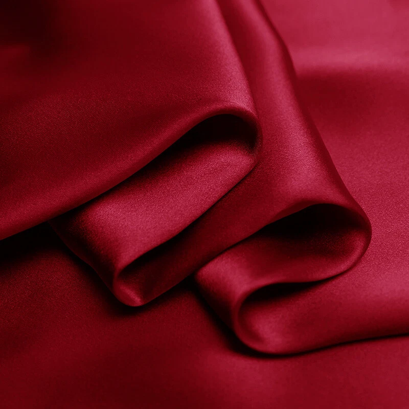 Chili Red Pepper 100% Pure Mulberry Silk Fabric by the Yard 44" width 19 mm 6A - Image 4 of 4