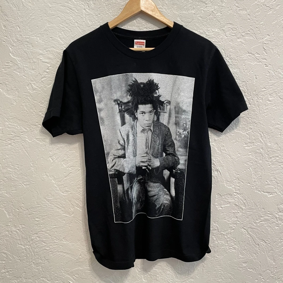 Supreme X Jean Michel Basquiat Portrait Tee 2013 Black Size Medium Pre-Owned