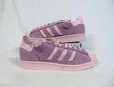 Adidas Originales Superstar Minimalista Gamuza Rosa Zapatos Informales Talla 9.5 NUEVO FZ0996