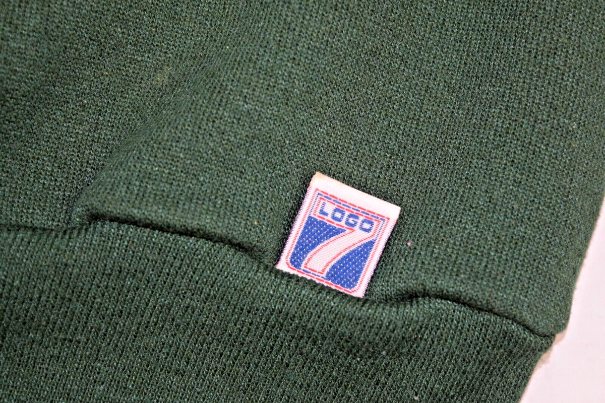 Vintage NFL Sweatshirt Logo 7 Size L 1991 Green Bay Packers Made 