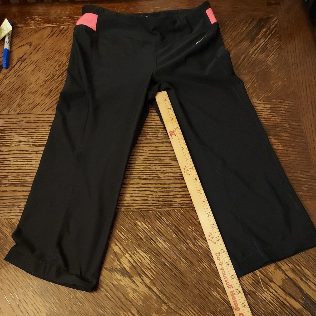 nike black flare yoga pants