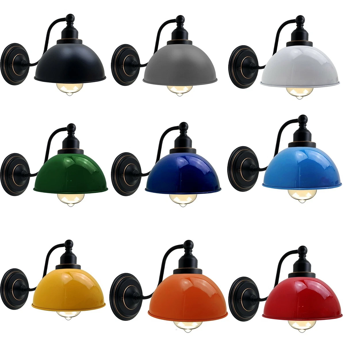 Vintage wall lamp shades deals