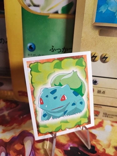 Pokemon Card Card Bisasam Bulbasaur Merlin Sticker Vintage Rare WOTC NM-