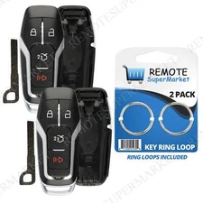 2 Shell Case For 2015 2016 2017 Ford Edge Keyless Entry Remote Car Key Fob