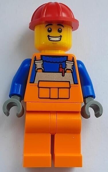 LEGO City: Construction Worker Minifigure with Bull Dozer | eBay