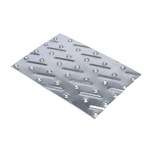 Timco Nail Plates Galvanised Steel 104x154 Fixings Connect Repair Timber Joints