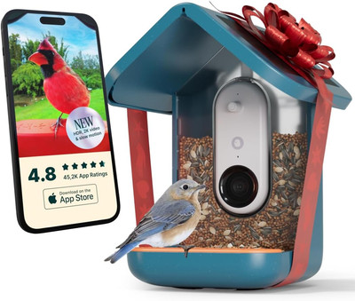   PRO Solar Bird Feeder with Camera - AI Bird Species Identification, 5MP Photos