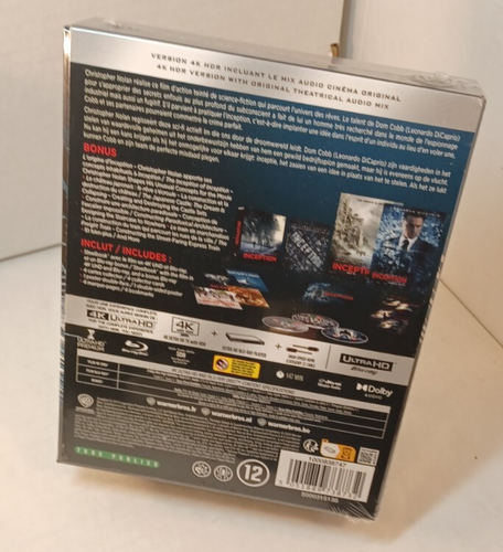 Inception 4K Steelbook (EURO IMPORT)-NEW (Sealed) Box Shipping with Tracking - Picture 4 of 8