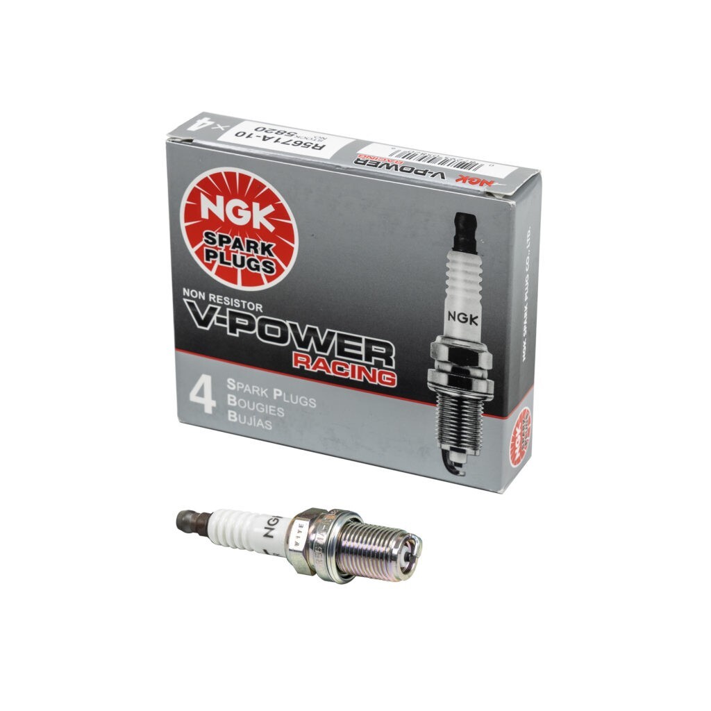 4 PCS NGK R5671A-10 5820 V POWER RACING TURBO NITROUS SPARK PLUGS KIT PACK