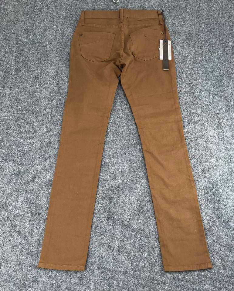 James Jeans Randi 女式 25 码干邑棕色斜纹铅笔腿上升 8.75 美国 — 第 3/4 张图片