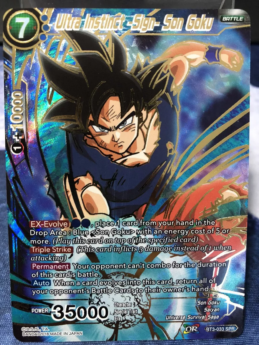 Dragon Ball Super Card Game- Ultra Instinct -Sign- Son Goku (SPR)