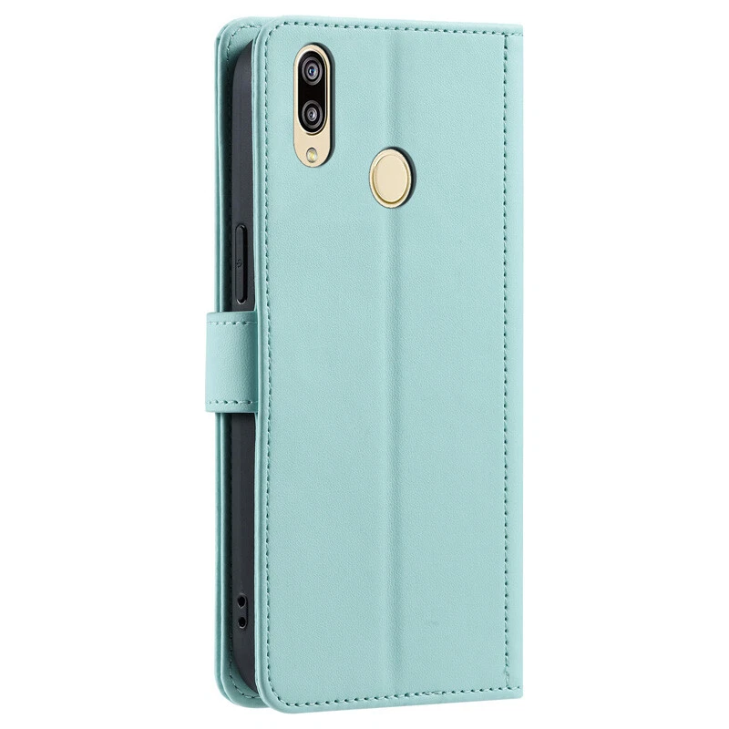 For Huawei P Smart/ P50/P60 Pro Lanyard Leather Wallet Case Card Slim Flip Cover - Image 4 of 4