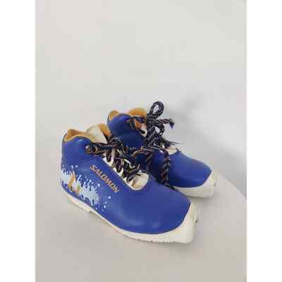 Salomon Mini Kids Cross Country Ski Boots Size EU30 UK12 SNS Profil 