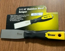 TITAN STAINLESS STEEL SCRAPER 1- 1/4" #11500
