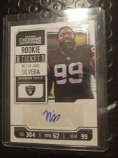 Autograph NESTA JADE SILVERA 2023 Contenders Rookie Ticket Auto Raiders RC #305