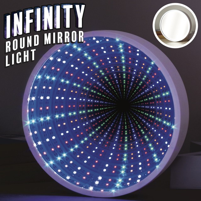 Star Shaped Infinity Mirror Light Tunnel Lighting for Wall or Standing