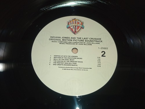 Indiana Jones And The Last Crusade Soundtrack RARE PROMO Vinyl Lp w Fan Club - Picture 7 of 7