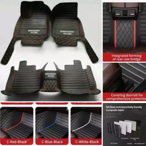 For Ford 1990-2025 Car Floor Mats Custom Pad All Weather Carpet Cargo Liner - Foto 17 di 34