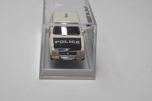 B8 1:87 BREKINA 29108 PEUGEOT 504 POLICE CREAM BLACK MIB - Picture 2 of 6
